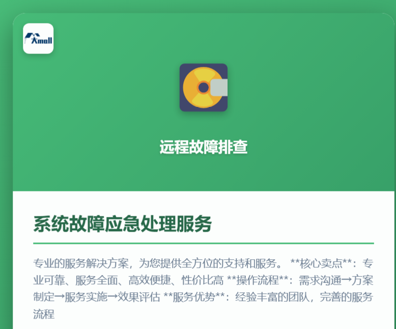 系统故障应急处理服务
