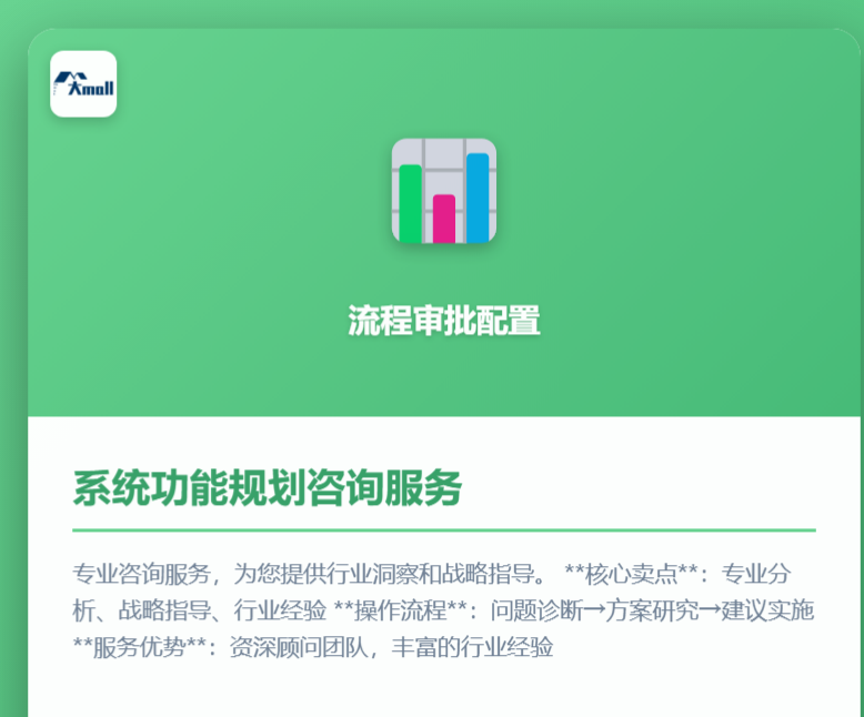 系统功能规划咨询服务