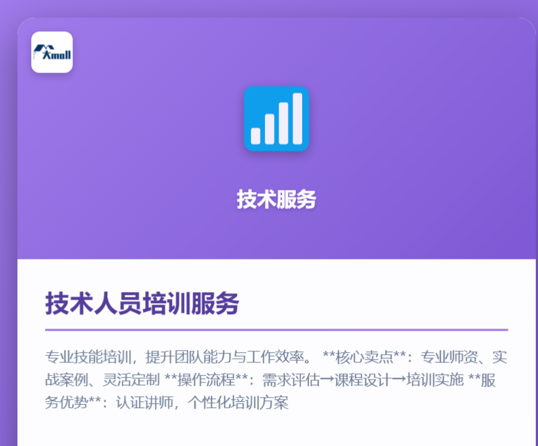 技术人员培训服务