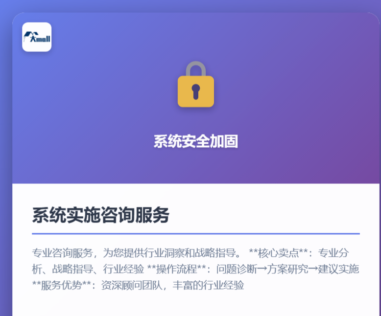 系统实施咨询服务